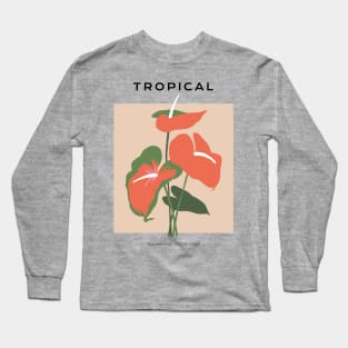 Tropical Anthurium Long Sleeve T-Shirt